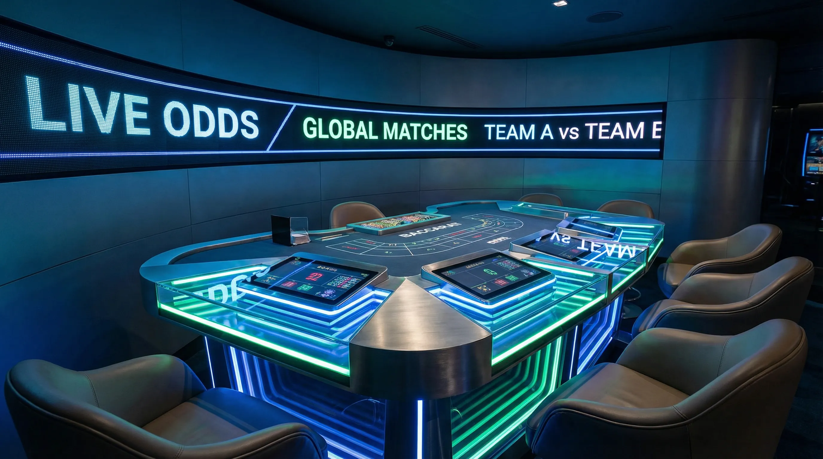 Mesa de bacará VIP con crupier profesional en Superbet